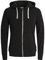 JACK & JONES Herren JJEHOLMEN Sweat Zip Hood, Black Beauty, L