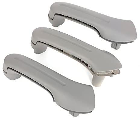 DENGG Für VW Für Jetta Für Bora Für Golf 4 1999–2007 3 Stück Innentürgriff Innengriff Griff Innere Armlehne Auto Zubehör (Color : grau)