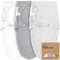 3-Pack Bio Swaddle Schlafsack Baby - Pucksack Baby 3-6 monate für Neugeborene, Weich und Gemütlich Pucktuch Säuglinge fur Mädchen, Jungen, Babyschlafsack Neugeborene,Atmungsaktiv(Cloud Large)