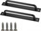 MIEGUIWOR 2 Piezas Tiradores de Puerta de Granero,Tirador Puerta Corredera para Manija de Puerta de Armario,Manillas Puertas Interior,Tirador Puerta Exterior,Manilla Puerta Aluminio (Negro,180mm)