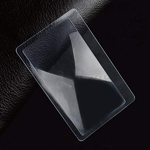 1/10 Pcs 3 X Lupe Vergrößerung Vergrößerungs Fresnel-linse Tasche Kreditkarte Größe Transparente Lupe 85x55mm #
