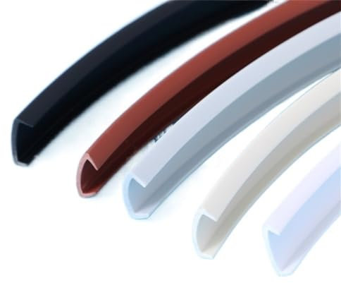 Forma U Cinta de Madera Cantos Ribete for Muebles Canto Blando Blanco Beige Gris Negro marrón (Color : Beige, Size : 10M_U_16MM)