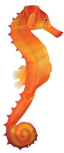 In the Breeze 13,225.8 cm Seepferdchen 3D Windsack - Realistischer Sea Life Windsack für Häuser, Gärten, Klassenzimmer mit hell gedruckten Grafiken