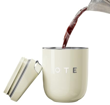 OTE Travel Mug, Double Walled Cup 220ml Vacuum Insulated Stainless Steel With Leakproof Lid, Reusable BPA-Free Mini Thermal Mug for Hot Cold Drinks