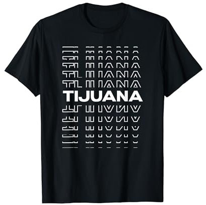 Minimalistische Stadt - Mexiko Modern Tijuana T-Shirt