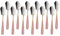 SBOMHS Teelöffel 12 stück aus Edelstahl Kaffeelöffel 13,5 CM kleine Löffel Espressolöffel Dessertlöffel Mini Teaspoons Metall Mokkalöffel (Farbverlauf Roségold)