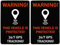 Aufkleber Set VEHICLE GPS TRACKING, 2 Stück, 6 x 4 cm, selbstklebende Folie, außenklebend, Warnhinweis Sticker Innen- und Außenbereich, Diebstahl Schutz Klebesticker, Hinweissticker alarmgesichert