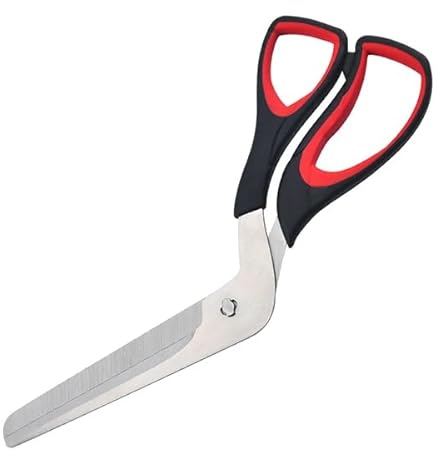 Professional Pizza Scissors Detachable Stainless Steel Blade Pizza Cutter Scissors Easy Cutting Pizza Spatula Slicer Tools (B)