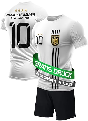 IIIII20Fo7IIIII Fussball Deutschland Trikot Em 2024 Kinder mit eigenem Namen personalisiert - Jungen National Fußball Kind Trikots - Jungs Fanartikel deutsche Nationalmannschaft ZTH5