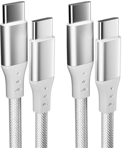 2-Pack 1M Cable for iPhone 15 Charger Cable 100W For Apple USB C to USB C Fast Charging Cable for iPhone 15/15 Plus/15 Pro/15 Pro Max, iPad Pro/Air/Mini,MacBook Air Pro 2020,Samsung Galaxy S23 Switch