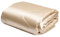YASMENG Satin Bettdecke 220x240 Beige Sommerdecke 200 GSM Seidige Seide Leicht Weich Glatt Glänzend Deluxe Steppdecke für Sommer Mit 2 Kissenbezüge 80×80 cm