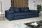 Big Sofa Couchgarnitur Megasofa Riesensofa Arezzo in Stoff Tilia (Dunkelblau)