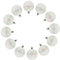 OSOLADY 12St Perlblasenball transparente Verzierung Christbaumkugel Ornament Neon Weihnachts Party Weihnachtsbaum anhänger hochzeitsdeko Hängende Dekoration Weihnachtskugel zum Aufhängen