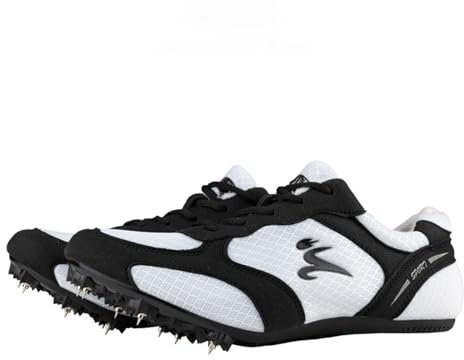 Leichtrit Zapatos con Clavos para Atletismo,Zapatillas De Pista Y Campo para Hombre,Pista Y Campo Zapatillas Correr con Clavos Zapatillas de Atletismo de 7 Clavos Unisex Zapatos para Velocidad
