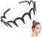 1/2Pcs Zig Z-ag Shark Tooth Hairband - Bandes De Cheveux Ondulées Confortables Pour Les Femmes | Bandes De Cheveux En Dents De Requin Pour Femmes, Hommes Et Filles | Bandeau Peigne À Dents