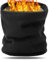 BARFULKER Winter Halsschlauch Herren Damen, Warm Gefüttert Strickschal Schlauchschal Ski Halswärmer Gesichtsschal Fleece Loop Schal Winddichte Gesichtsmaske Unisex, Schwarz