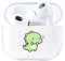 AKABEILA Hülle Kompatibel mit Apple AirPods 4 Transparente Schutzhülle Weich TPU mit Niedliches Design AirPods 4 Gen 2024 USB-C Ladehülle LED Front Sichtbar