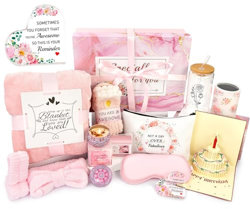 JiMiao Geburtstagsgeschenke für Frauen,Valentinstagsgeschenkkorb für Frauen,einzigartig,Spa-Korb,Pflegepaket,Genesung,Box für Teenager,Mädchen,Schwester,Mutter, sie,Fantasy-Box für Muttertag