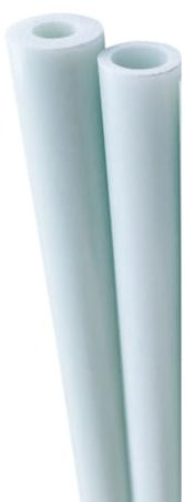 2 pièces Tubes en Fiber de verre blanc noir longueur 500mm, Tube en Fiber de verre OD 3mm-25mm, Tube en plastique dur tige creuse en Fiber de verre(White,14x8x500mm)
