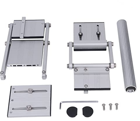 Mavaol Circular Saw Track Guide Rail Kit, Adjustable Height, Sturdy Aluminum Alloy, Compatible with Festo Workbench, for Accurate Wood Cutting
