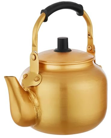 Aluminum Kettle - Open Campfire Coffee Maker, Camping Stove Tea Kettle | Portable Kettle, Small Teapot for Hiking, Camping, Travel, Picnic, Aluminum Teapot