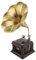 Asixxsix Modelo de gramófono Antiguo, Adorno de fonógrafo Retro de Hierro, Modelo de Tocadiscos Retro Vintage, Modelo de Tocadiscos de gramófono Retro, decoración de la habitación del