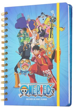 Grupo Erik Kalender 2026 Buchkalender Schülerkalender 2025/2026 One Piece - Terminplaner Schulplaner 2025 2026 A5 Schüler und Studierende Ringbuch A5 Geschenk Einschulung Junge und Mädchen
