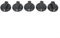 Replacement Gas Stove Control Knobs 5 Pack Black Plastic Rotary Switch Knobs Compatible With 8mm Shaft Cooktop Burner Range Parts Kitchen Appliance Repair Accessories 4.3cm Diameter