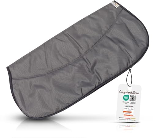 Joyfill Handwärmer Kinderwagen Universal – Warmer Handmuff mit weichem Innenfutter, wasserabweisend, leicht & waschbar (grau)