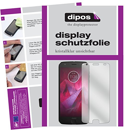 dipos I 2x Screen Protector compatible with Lenovo Moto Z2 Play Protection Films clear