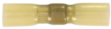 Sealey HSSB25Y Heat Shrink Butt Connector with Crimp and Solder, Yellow, Set of 25