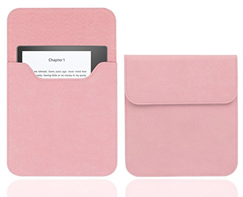 WALNEW 7-inch Sleeve for Kindle Oasis - Protective Insert Pouch Case Cover Carrying Bag Fits Kindle Oasis 10th Generation 2019 / 9th Generation 2017, Pink
