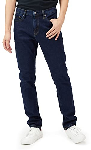 Amazon Essentials Men's Athletic-Fit Stretch Jeans - Discontinued Colours, Rinsed, 36W / 33L