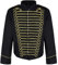 Ro Rox Steampunk Napoleon Military Drummer Parade Jacket - Black & Gold (Men's XXXL)
