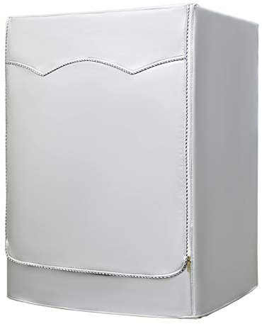 AKEfit Copertura Lavatrice per Le lavatrici con Aperture Anteriori Impermeabile Argento Anti-Ultravioletti (M 60×53×85cm)