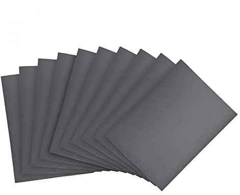 sourcing map 1000 Grits Sanding Sheets 9-inch x 11-inch Wet Dry Silicon Resin Carbide Sandpaper for Wood Furniture Metal Polishing 10pcs