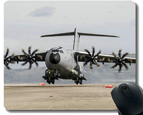 Gaming Mouse Pad Custom, Airbus A400M Transportflugzeug Airbus-Mauspad, rutschfeste Gummibasis Mousepad