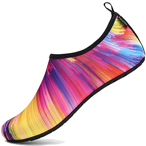 SAGUARO Hombre Mujer Zapatos de Agua Playa Escarpines Zapatillas de Deportes Acuáticos Buceo Surf Snorkel Yoga Piscina, 38/39