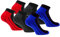 Slazenger 6 Paar Socken Bequeme Herrensneaker, Frottiereinlegesohle, ausgezeichnete Qualität gekämmter Baumwolle (Bluette, Rot, Grau, 39-42)