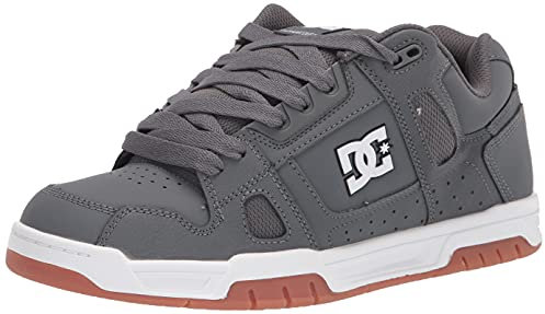 DC Herren Stag Low Top Shoe Skate-Schuh, Grau/Gum, 39 EU