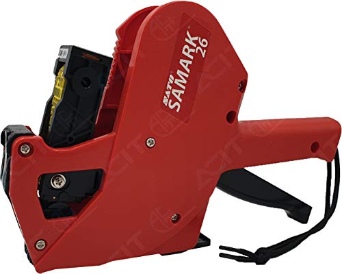 ACIT Etichettatrice Sato Samark + 3 rotoli di etichette. Prezzatrice manuale professionale ideale per negozio. Scrive prezzi date e lotti (6 caratteri)