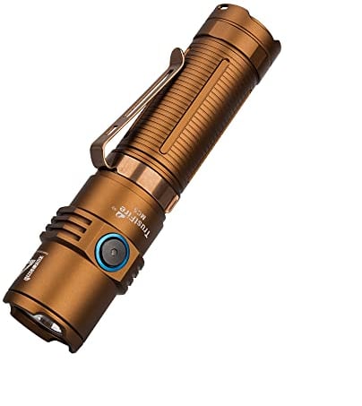 TrustFire Lampe de Poche Magnétique MC5 EDC Lampe Torche 3300 Lumens LED Rechargeable Torche IP68 Lumière Étanche -Jaune désert