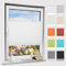 Bernice Plissee klemmfix ohne Bohren, Weiß 85x200cm(BxH) Easyfix Fensterrollo mit Klemmträger, Crushed Optik Rollos für Fenster & Tür