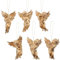 Garneck 24Pcs Christmas Angel Ornament, Mini Angel Cherub Christmas Tree Decorations, Miniature Angels Figurine Hanging Decors for DIY Wedding Party (Golden)