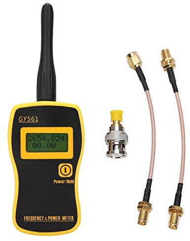 GY561 Handheld Frequency Counter Meter for 2‑Way Radio with SMA‑F Cable, RF Digital Power Meter and Frequency Counter.