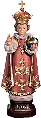 Dolfi Heiligenfigur Prager Jesuskind Jesulein H 15 cm Holzfigur Holzstatue Holz geschnitzt Statue aus Ahornholz