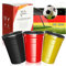 Robin Goods® 3x gobelets en acier inoxydable noir, rouge, jaune - gobelets de haute qualité 500 ml - gobelets de camping - incassables et sans BPA (03 pièces - noir/rouge/jaune)