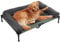 BingoPaw Hundeliege Outdoor Grosse Hunde: Erhöhte Hundebetten Haustierliege draußen Liegeplatz für Garten Balkon XL 110x80x18 cm
