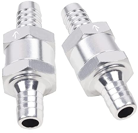 Joywayus Rückschlagventil für Kraftstoff, 0,95 cm, Rückschlagventil, für Benzin, Diesel, 2 Stück