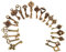 Clés Vintage, Antiques Clés, Clés Squelette en Antique Bronze, Vintage Skeleton Antique Keys, Clés Décoration en Bronze, Exquis Breloques Clés pour DIY Bracelets Colliers Porte-clés Pendentif